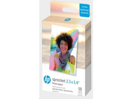 HP Zink Paper Sprocket Select 50 Pack 2,3x3,4"