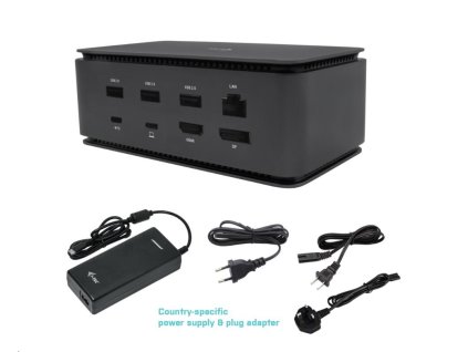 i-tec USB4 Metal Docking station Dual 4K HDMI DP with Power Delivery 80 W + Univ.Charg. 112W