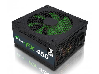 EVOLVEO FX 450, zdroj 450W ATX, 14cm, tichý, 80+, bulk