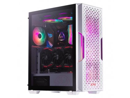 ADATA XPG case STARKER AIR Mid-Tower, bez zdroje, 1x 120mm + 1x 120mm ARGB, Bílá