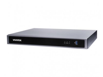 Vivotek NVR ND9326P, 8 PoE (max.120W) kanálů, propustnost IN/OUT max. 192Mbps/224Mbps, 2x HDD, H.265, RAID 0,1