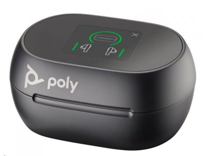 Poly Voyager Free 60+ bluetooth headset, BT700 USB-C adaptér, dotykové nabíjecí pouzdro, černá