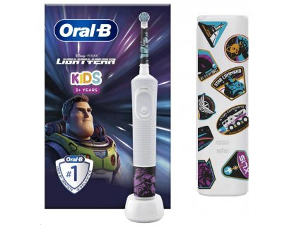 Oral-B Vitality D100 Kids Lightyear elektrický zubní kartáček, oscilační, 2 režimy, časovač