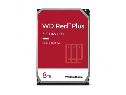 WD RED PLUS NAS WD80EFPX 8TB, SATAIII/600, Cache 256MB, 512MB/s, CMR