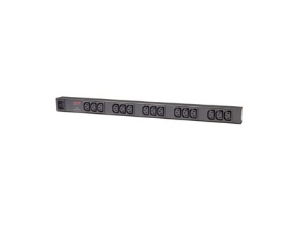 APC Rack PDU, Basic, ZeroU, 16A, 208/230V, (15)C13, IEC-320 C20 2.5m