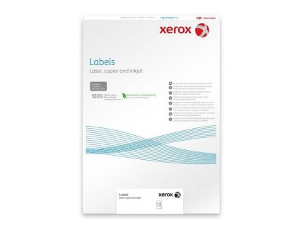 Xerox PNT Label - Gloss White PaperBack A4 (229g/50 listů, A4) - odolná plastová samolepka