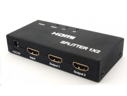 PREMIUMCORD HDMI splitter 1-2 porty kovový s napájením, 4K, FULL HD, 3D