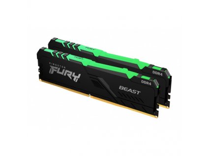 Kingston FURY Beast/DDR4/32GB/3600MHz/CL18/2x16GB/RGB/Black