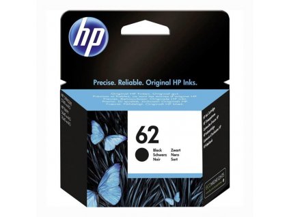 HP 62 černá inkoustová náplň, C2P04AE