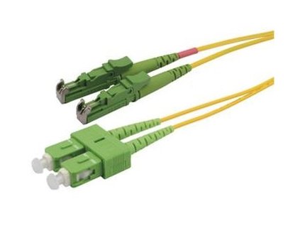 Patchcord FO Duplex E2000/APC-SC/APC 9/125um 1m