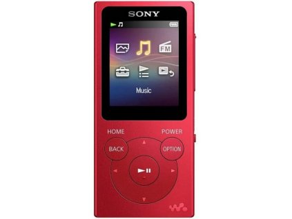 Sony MP3 8GB NW-E394L, červený