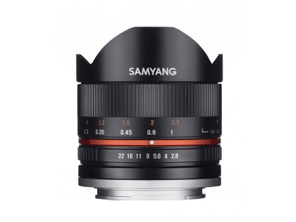 Objektiv Samyang MF 8mm F2.8 Fisheye II APS-C Canon M (Black)