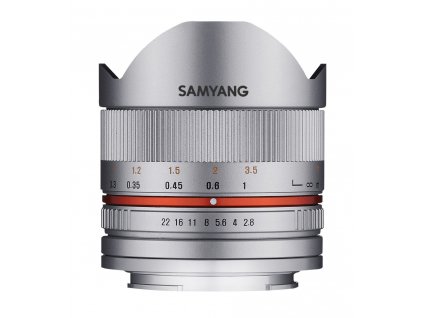 Objektiv Samyang MF 8mm F2.8 Fisheye II APS-C Sony E (Silver)