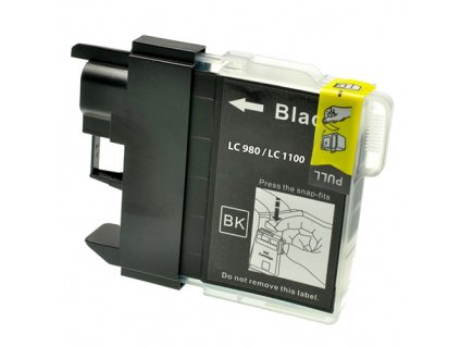 Inkoust LC980Bk/1100Bk kompatibilní černý pro Brother (17ml)