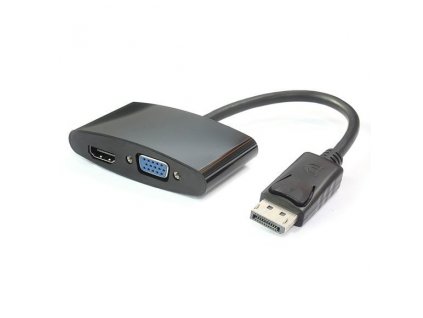 Adaptér DisplayPort - HDMI + VGA FULL HD 1080p, 4K*2K@30Hz