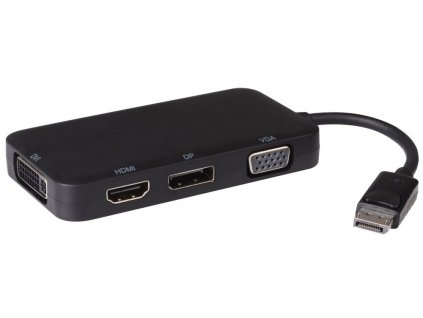 Adaptér DisplayPort - DP + HDMI + DVI + VGA 1080p, 4K*2K