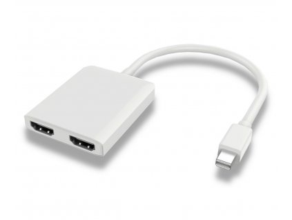 Adaptér mini DisplayPort - 2x HDMI , rozšíření + zrcadlení obrazu, 4K*2K@30Hz