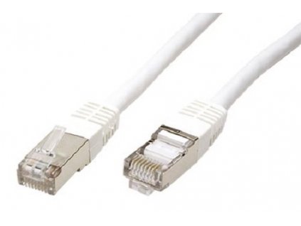 Patch kabel FTP Cat 6, 5m - bílý