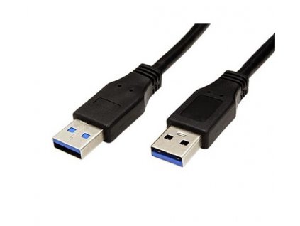 Kabel USB3.0 A(M) - USB3.0 A(M) SuperSpeed 5Gbps 0,5m, černý