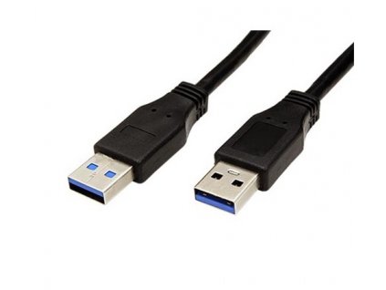 Kabel USB3.0 A(M) - USB3.0 A(M) SuperSpeed 5Gbps 1 m, černý