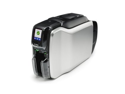 Tiskárna Zebra ZC300 plastových karet, oboustranný tisk, 12bodů/mm, 300 dpi, USB, LAN, LCD displej, Card Studio (Stand.)