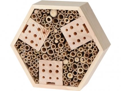 Hračka Hmyzí hotel 22,5 x 20 x 7,4 cm Hexagon dřevěný