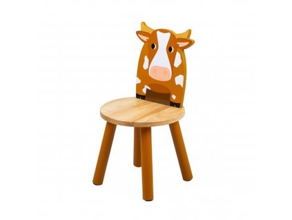 Židle Tidlo dřevěná kravička