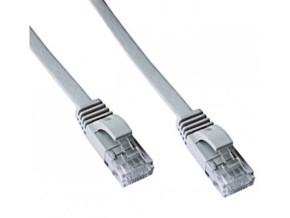 DATACOM Patch cord UTP CAT6 5m šedý FLAT plochý