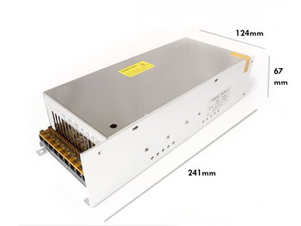 Napájecí zdroj pro LED - 66A - 800W - 12V DC - plech