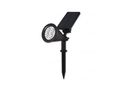 LED solární zahradní lampa 1370 - 120 lm - senzor soumraku - studená bílá