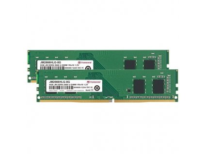 TRANSCEND DIMM DDR4 16GB (Kit of 2) 2666MHz 1Rx16 1Gx16 CL19 1.2V