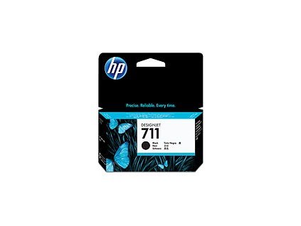 HP 711 Black DJ Ink Cart, 38 ml, CZ129A