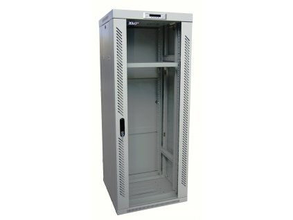 Rack LEXI-Net 19'' stojanový 37U/600x800 prosklené dveře, šedý, rozebíratelný