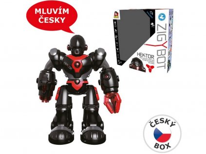 Robot Zigybot Hektor rapující robot mluví česky 35 cm