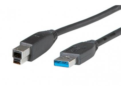 Kabel USB 3.0 A-B 1,8 m, černý