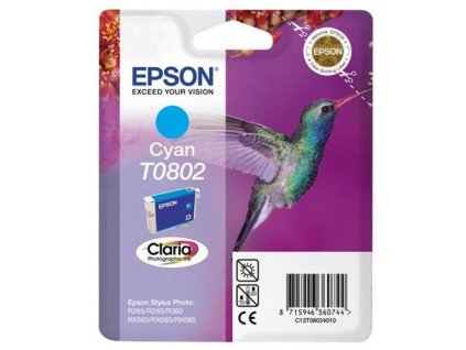 Inkoust Epson T0802 azurový