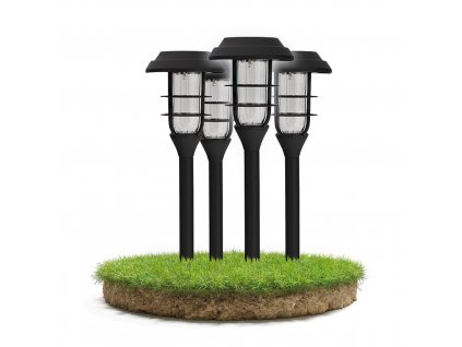4x LED solární zahradní lampa
