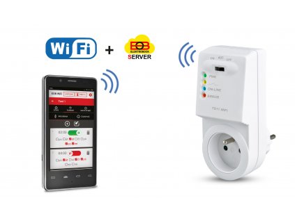 ELEKTROBOCK Zásuvka TS11 WIFI spínaná bezdrátová 230V/16A IP20