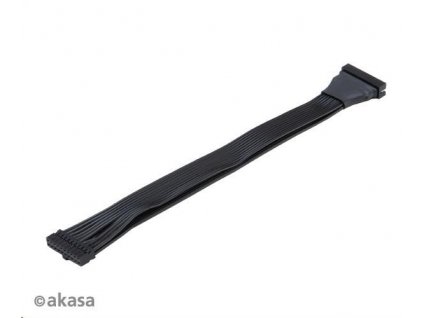 AKASA kabel prodlužovací interní USB 3.0 19-pin, M/F, 15 cm