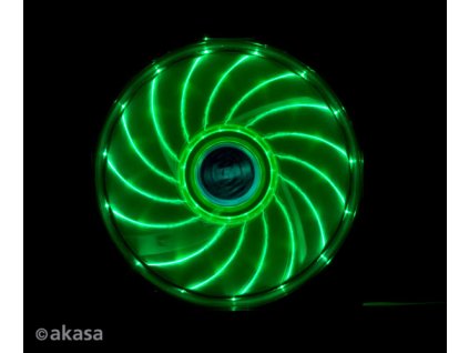 přídavný ventilátor Akasa Vegas LED 12 cm zelená