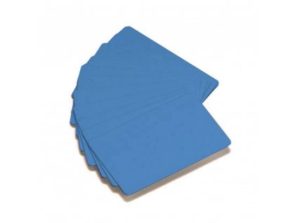 Karta Zebra PVC karty, balení 500ks karet na potisk, modrá barva