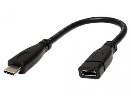 Kabel USB 3.1 USB C(M) - USB C(F) prodlužovací, 0,15m