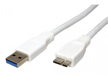 Kabel Value SuperSpeed USB3.0 A(M) - microUSB3.0 B(M), 2m, bílý