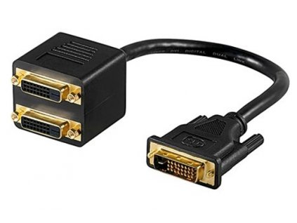 Redukce DVI-D (M) dual - 2x DVI-D dual