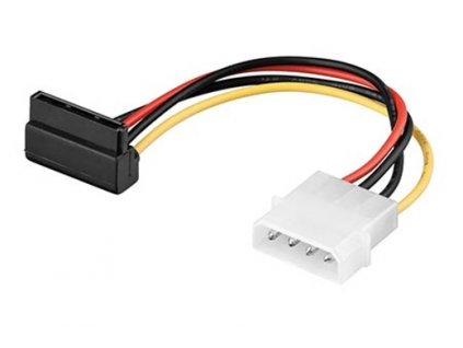 Kabel k HDD SATA (napájecí redukce) kabelová lomená 0,13m