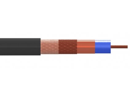 Koaxiální kabel TECATEL RG6 LTE168N, 6,8mm, 100m, cívka, venkovní černý