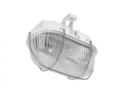 PANLUX Svítidlo OVAL KOV 60W E27 IP44 bílá