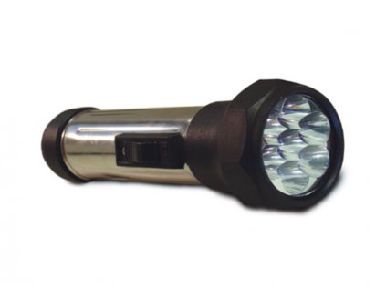 PANLUX Svítilna LED BATERKA 7diod 0,6W 50lm 2xLR20 černá IP20