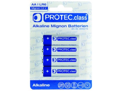 PROTEC Baterie tužková alkalická LR6 1,5V AA