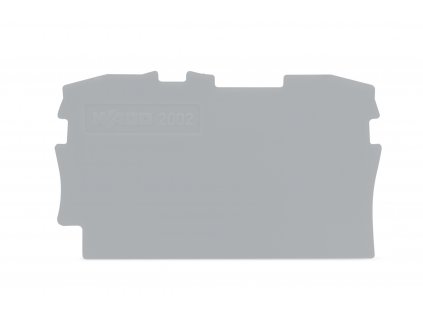 WAGO Bočnice 2002-1291 koncová a separátor 0,8 mm, šedá